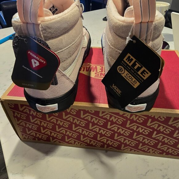 VANS SK8 HI DR MTE-2 DUSTY ROSE BLACK SIZE 10 Cold Weather Shoes BOOTS NEW - Picture 9 of 16